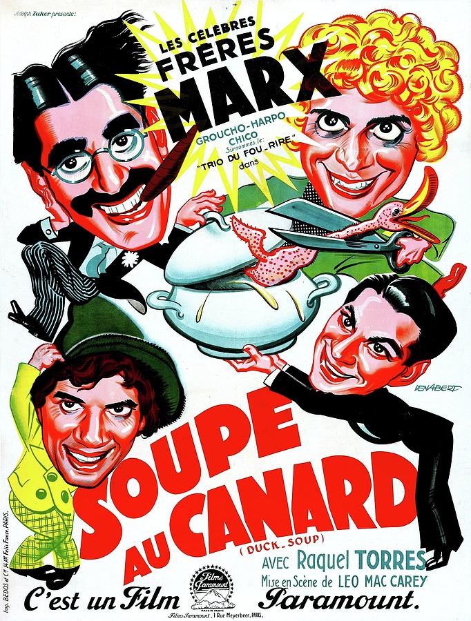 Duck Soup, 1933 #2 Mixed Media by Movie World Posters