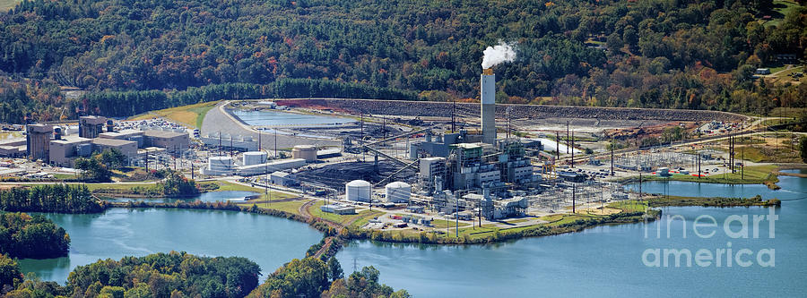 Duke Energy Asheville Plant - Progress Energy Coal Burning Power #1 Photograph by David Oppenheimer