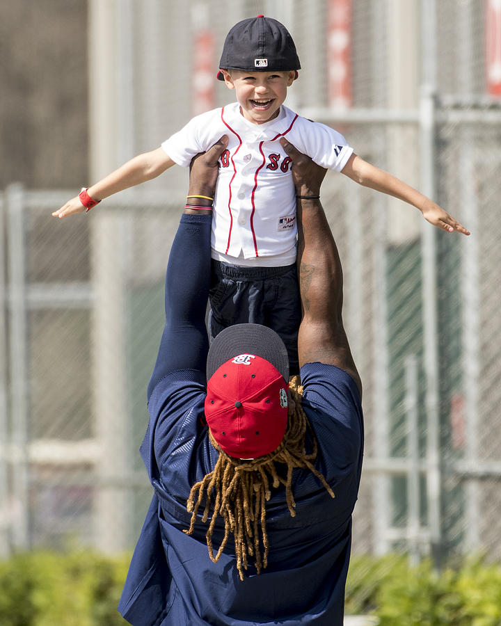 Dustin Pedroia and Hanley Ramirez #1 Photograph by Billie Weiss/Boston Red Sox