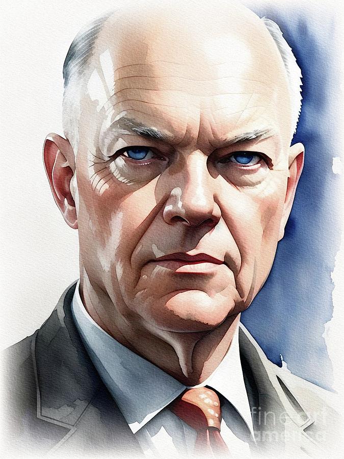 Dwight Eisenhower, President Painting by John Springfield - Fine Art ...