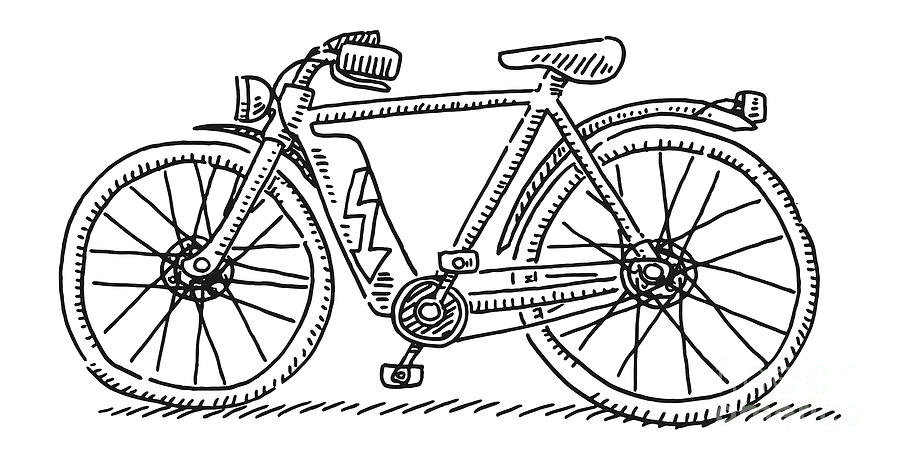 Dirt bike sketch stock illustration. Illustration of drawing - 63811828-gemektower.com.vn