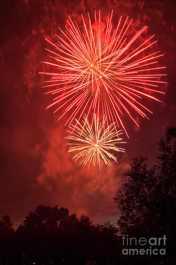 Eagle Creek Fireworks Photograph by Steven Loitsch Fine Art America