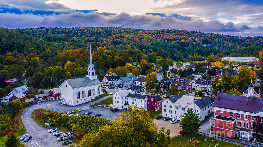 Early Autumn in Stowe Vermont #1 Photograph by Scenic Vermont Photography