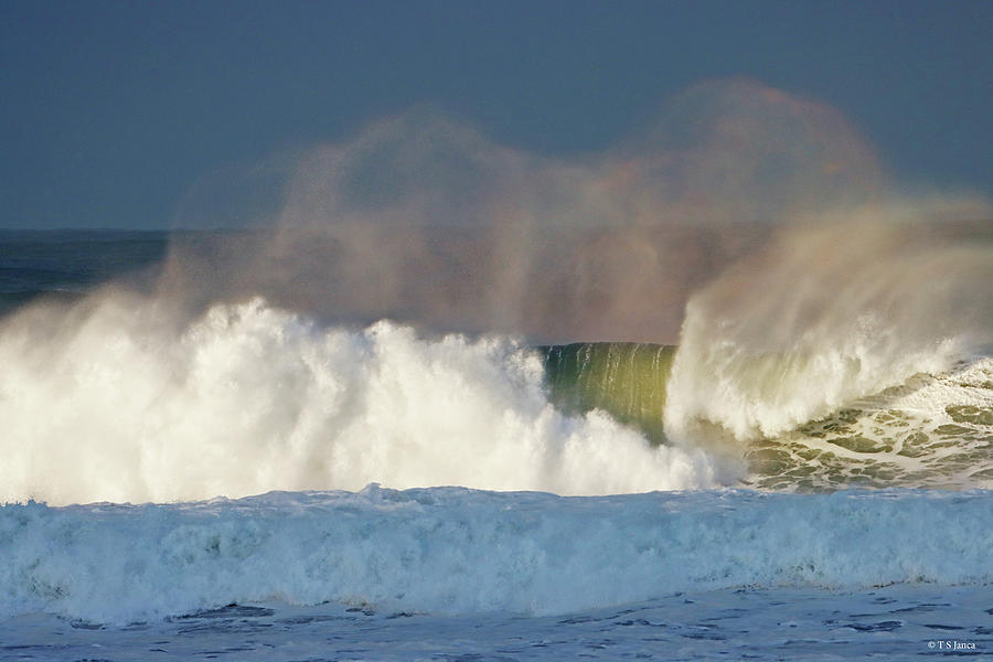Early Morning Waves Along The Oregon Coast #1 Digital Art by Tom Janca