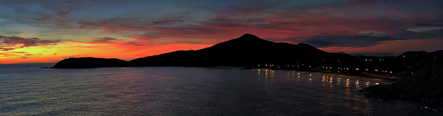 Dawn Photograph - Early Seaside Sunrise Panorama by David Farlow Dawn Photograph - Early Seaside Sunrise Panorama by David Farlow