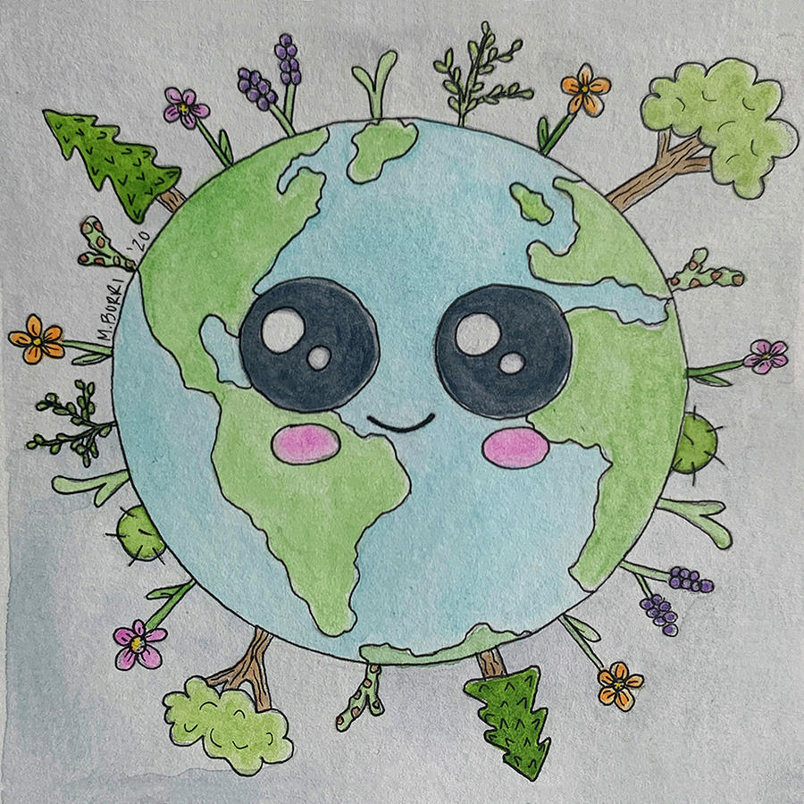How to Draw Earth Day - Happy Earth Day Drawing Ideas - YouTube