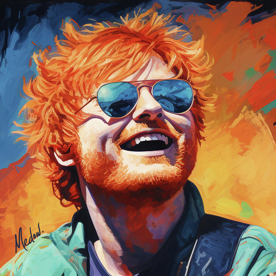 Ed Sheeran VI Painting by Jackie Medow-Jacobson