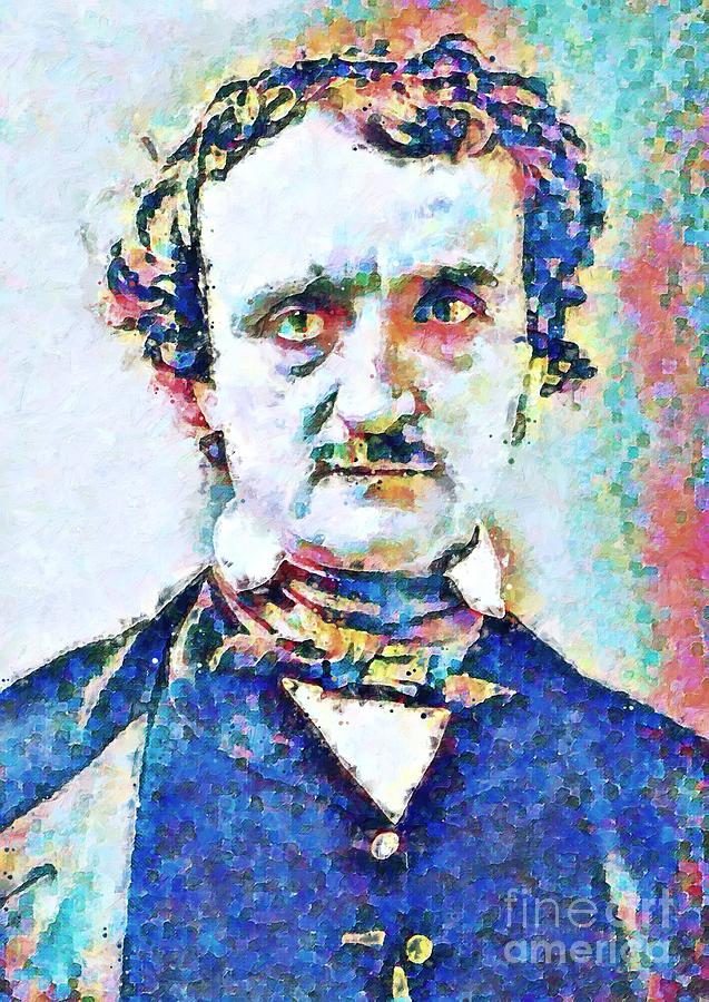 Edgar Allan Poe Painting By Alexandra Arts