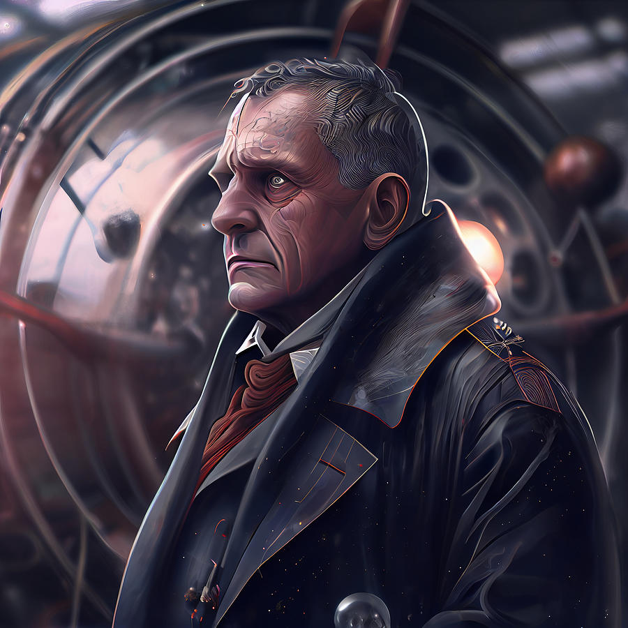 Fantasy Painting - edwin  hubble.  ultra  realistic  polished.  artstat by Asar Studios #1 by Celestial Images