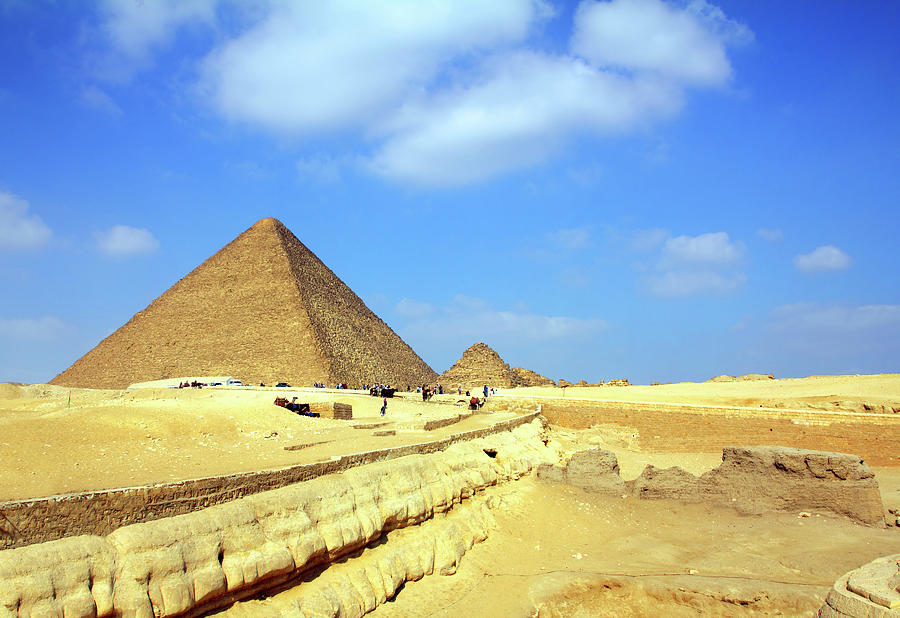 egypt pyramids in Giza Cairo #1 Photograph by Mikhail Kokhanchikov