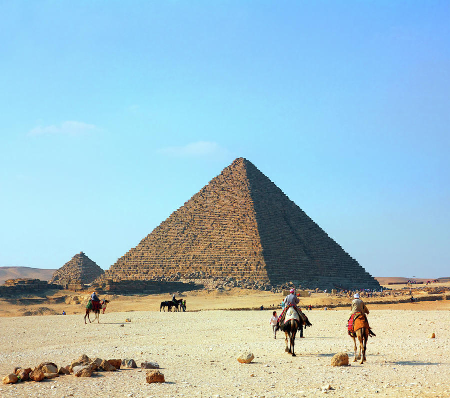 egypt pyramids in Giza #1 Photograph by Mikhail Kokhanchikov