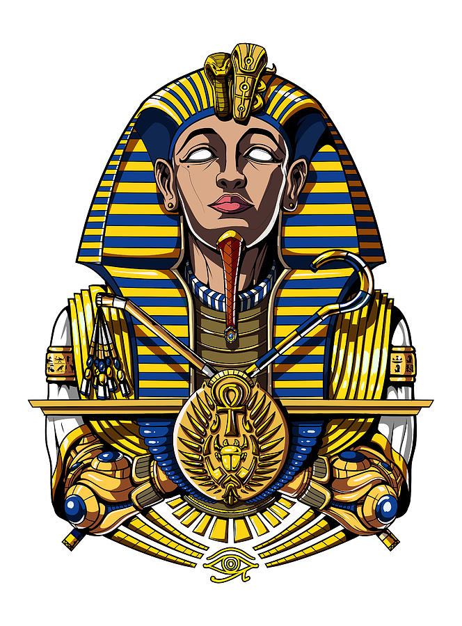 Egyptian Pharaoh Tutankhamun Digital Art by Nikolay Todorov Pixels
