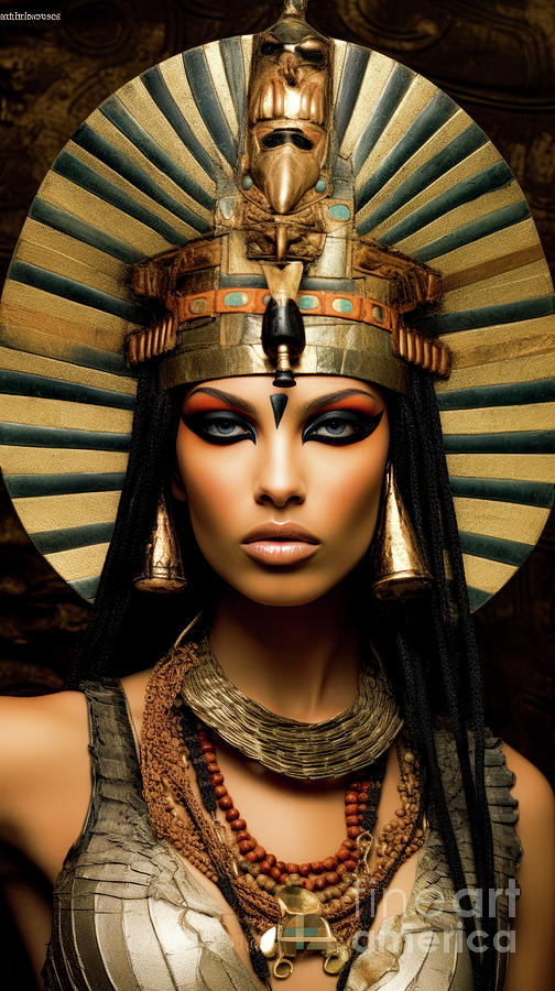 Egyptian Queen Digital Art by Fine Art Attic - Fine Art America