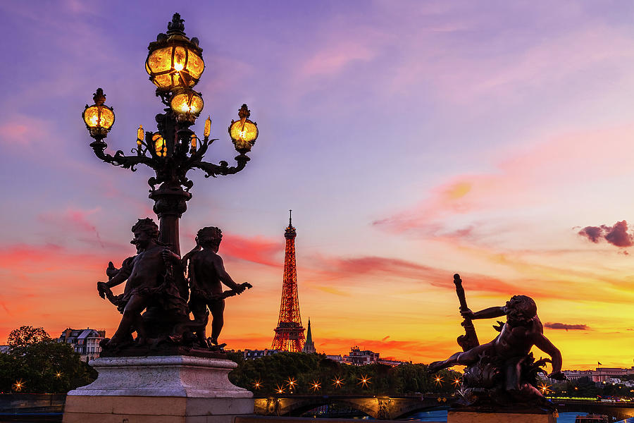 Eiffel At Twilight Photograph