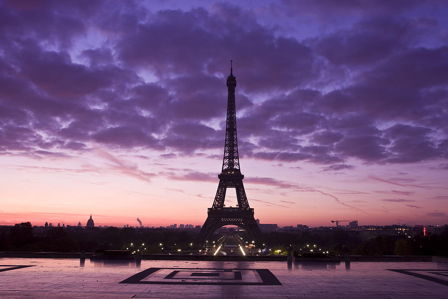 Eiffel tower at sunrise #1 Photograph by Btrenkel