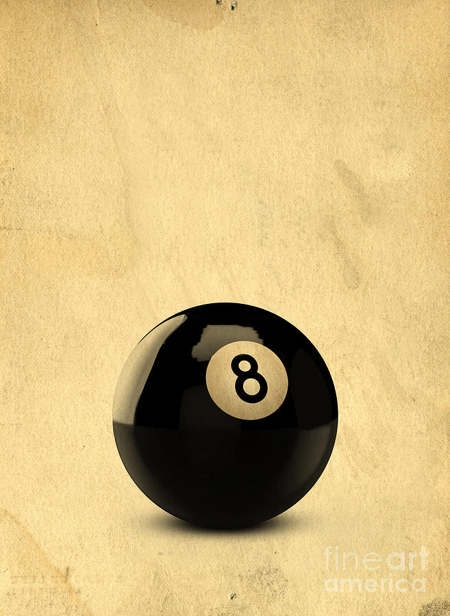 Vintage Photograph - Eight Ball #1 by Edward Fielding