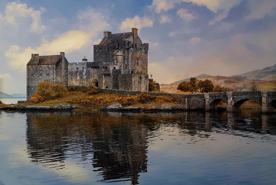 Eilean Donan Castle on a sunny day #1 Photograph by Jaroslaw Blaminsky