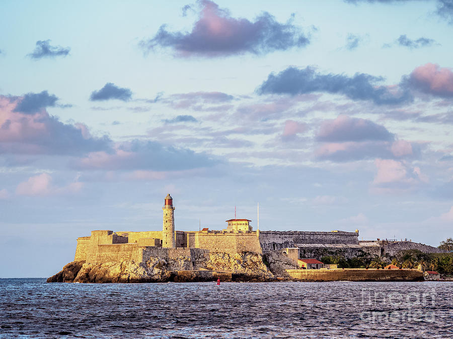 Morro Castle from Cabanas (Sunset), Havana, Cuba, El