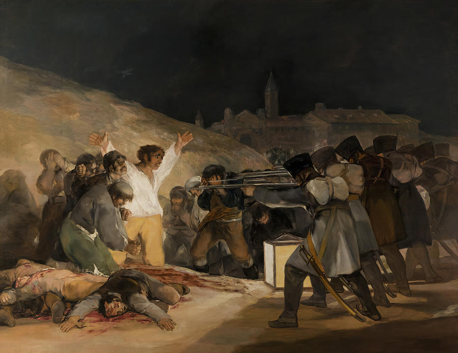 Architecture Painting - El Tres de Mayo by Francisco de Goya by Mango Art