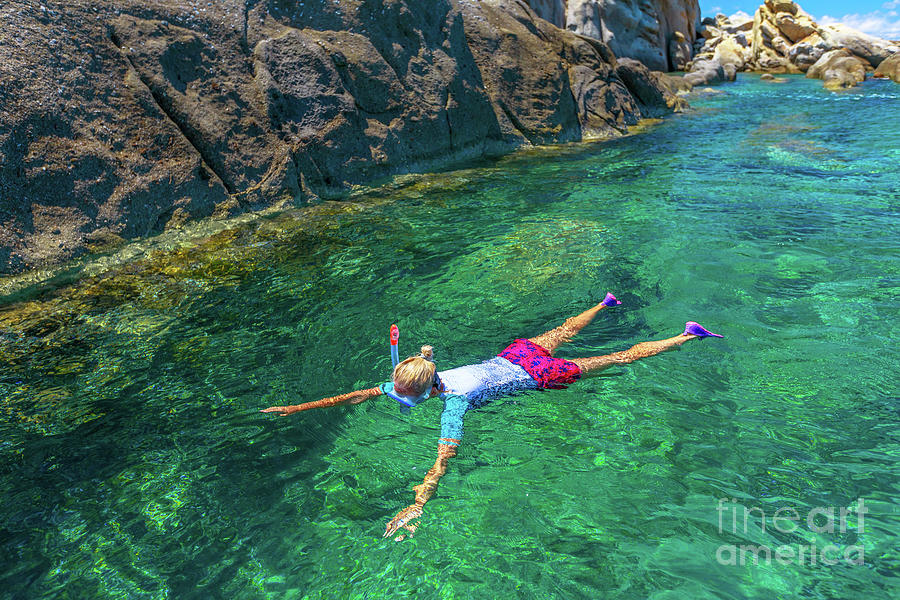Elba SantAndrea snorkeling #1 Photograph by Benny Marty