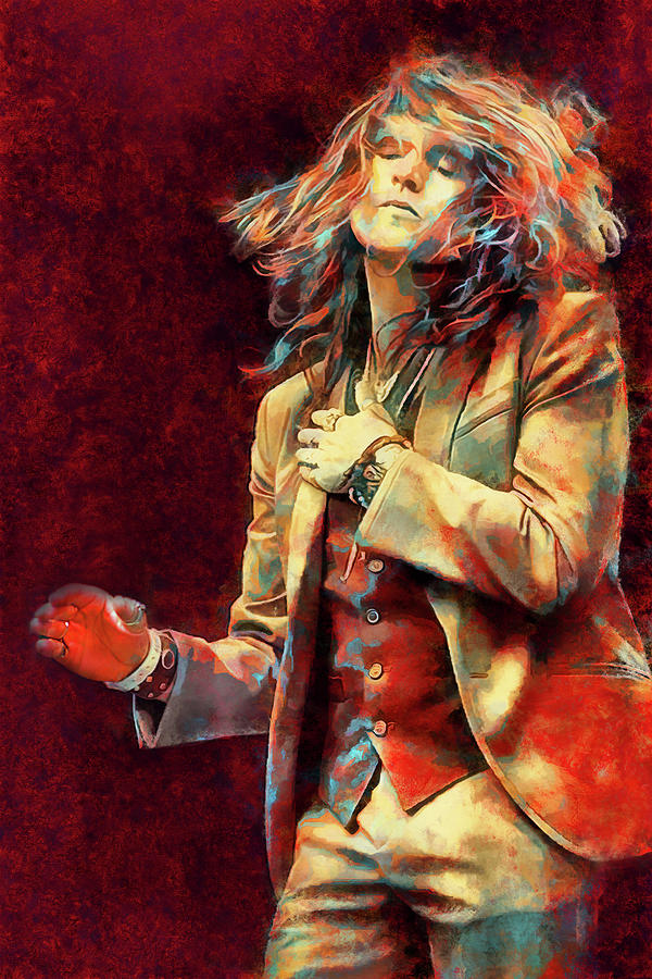 Rival Sons Jay Buchanan Art Electric Man by James West Digital Art by ...