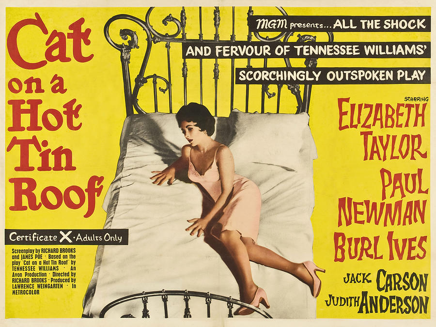 ELIZABETH TAYLOR in CAT ON A HOT TIN ROOF -1958-, directed by RICHARD BROOKS. #1 Photograph by Album