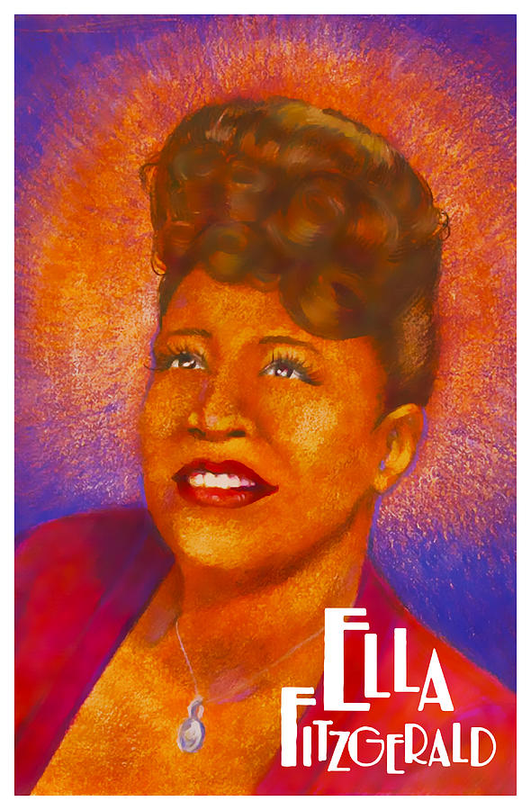 Ella Fitzgerald Poster Digital Art by Shirley Thomas - Pixels