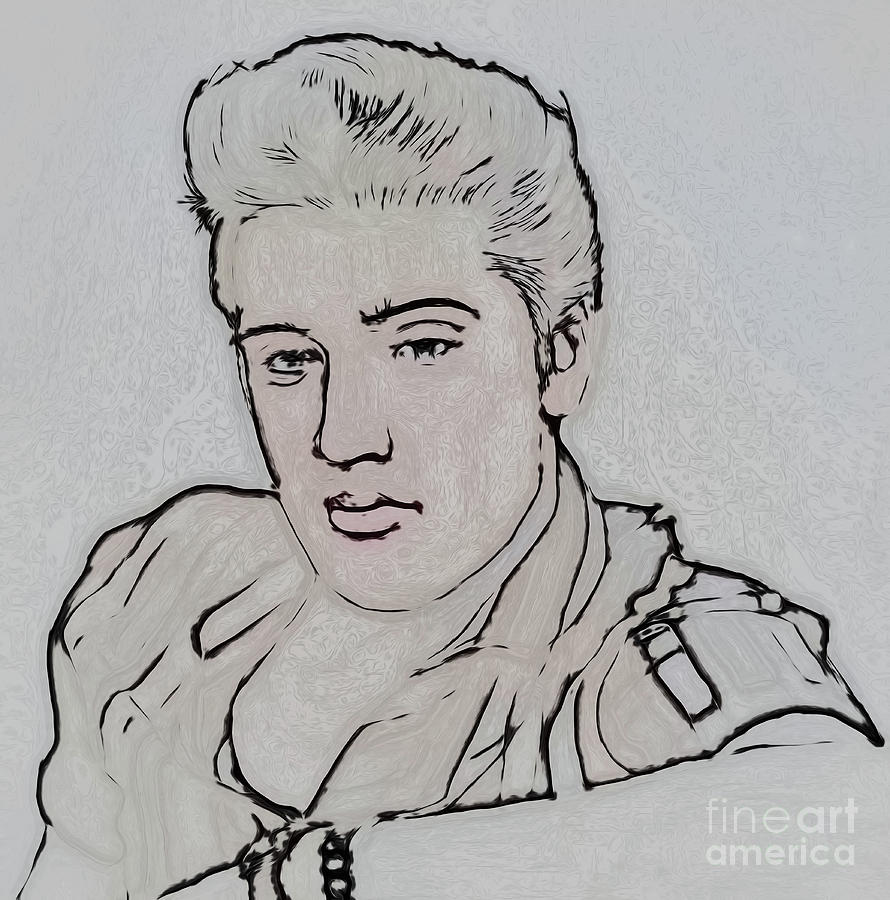 Elvis #1 Drawing by Jim Hatch