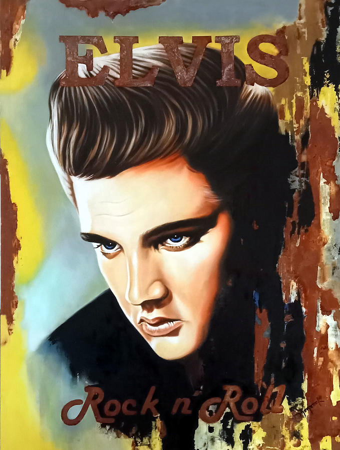 Elvis Presley Painting - Elvis Presley #1 by Hector Monroy