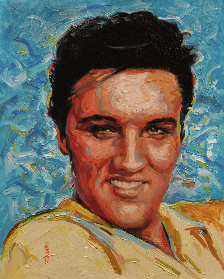 Elvis Presley #1 Painting by James Middleton