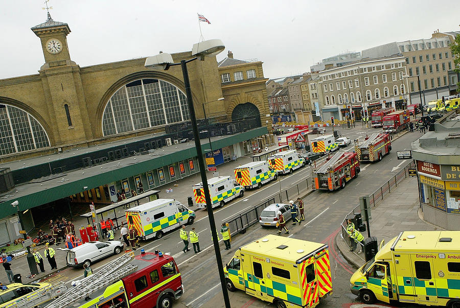 Emergency Services On The Scene Of Blast On London Tube Photograph by Dean Mouhtaropoulos Emergency Services On The Scene Of Blast On London Tube Photograph by Dean Mouhtaropoulos