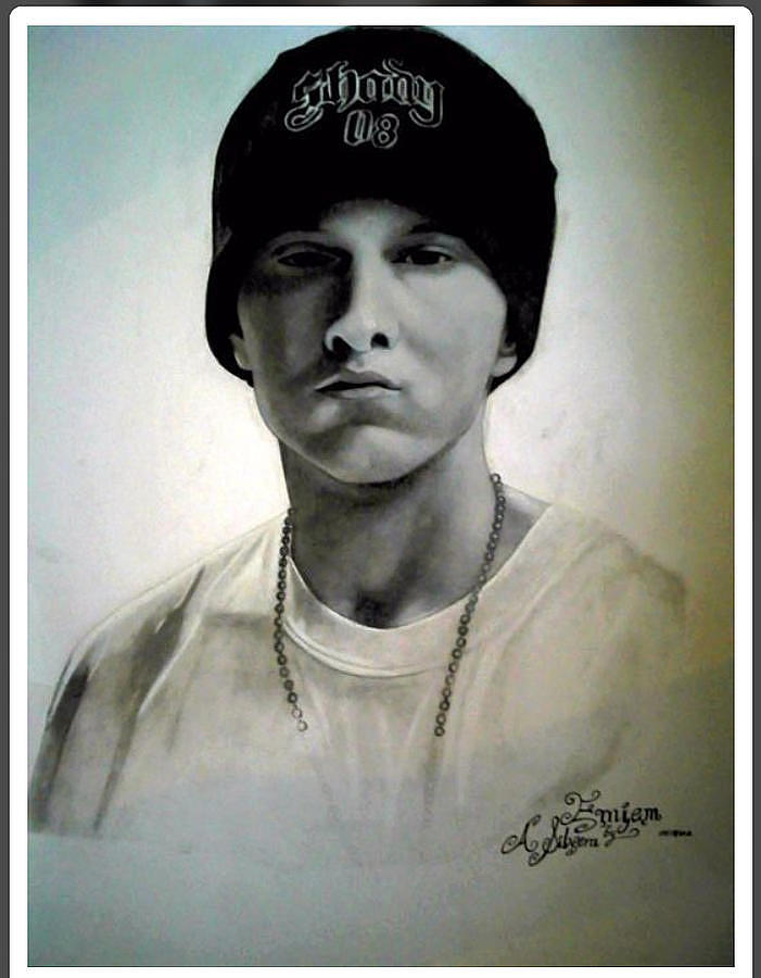 Eminem Painting by Andre Silvera - Fine Art America