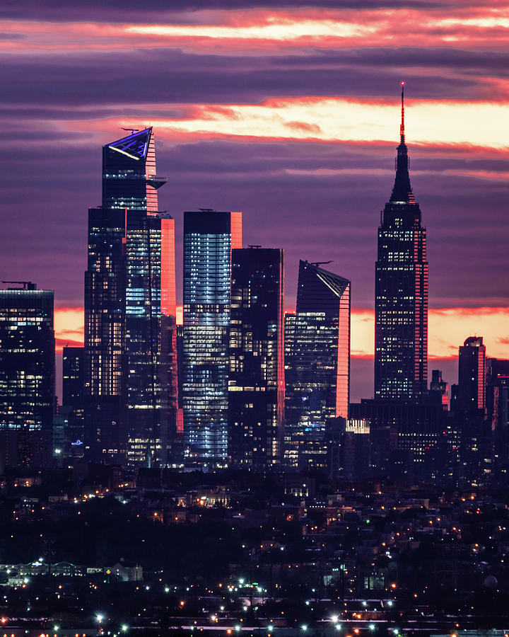 Empire State Building and Hudson Yards #2 Photograph by Zawhaus Photography