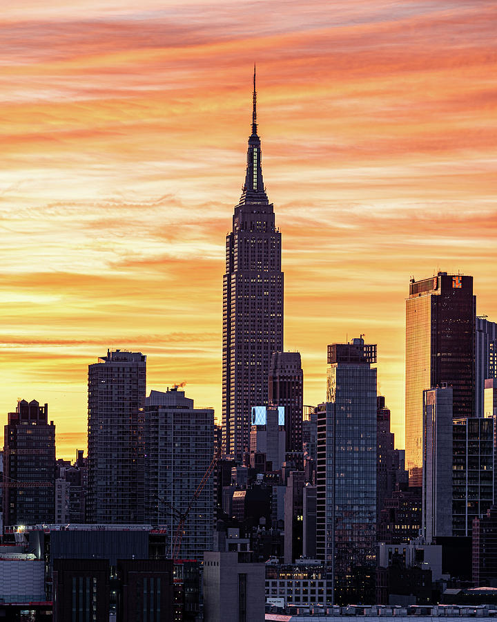 Empire State Building Sunrise #1 Photograph by Zawhaus Photography
