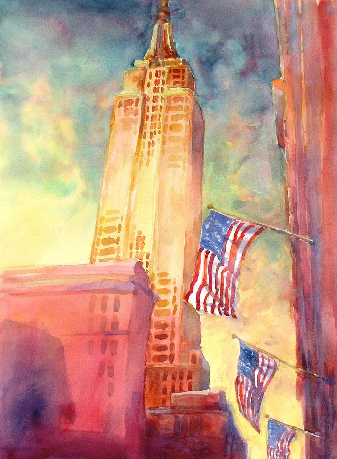 New York City Painting - Empire State #1 by Virgil Carter