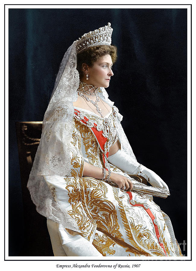 Empress Alexandra Feodorovna of Russia, 1907 Photograph by Romanov | Pixels