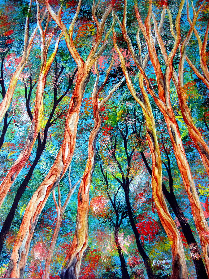 Enchanted Karri Trees Forest #1 Painting by Roberto Gagliardi