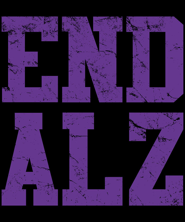 End ALZ Alzheimers #1 Digital Art by Flippin Sweet Gear