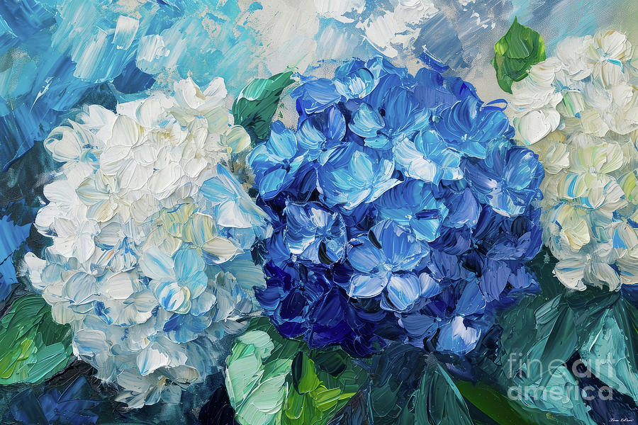 Endless Summer Hydrangea Flowers Painting by Tina LeCour