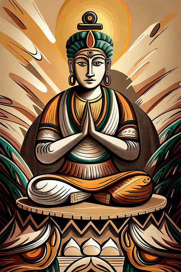 Buddha Monk Digital Art - Energy #1 by Gabriel Cusmir