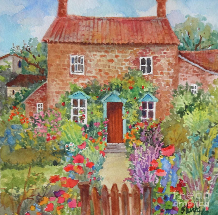 English Cottage #2 Painting by Sherri Crabtree
