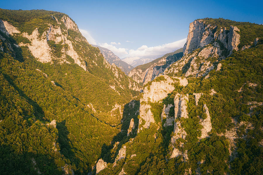 Enipeus Gorge at Mount Olympus National Park near Litochoro #1 Photograph by Posnov