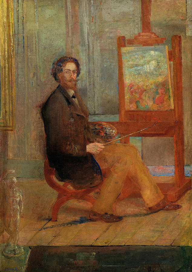 Ensor at his easel 1890 Painting by James Ensor | Pixels