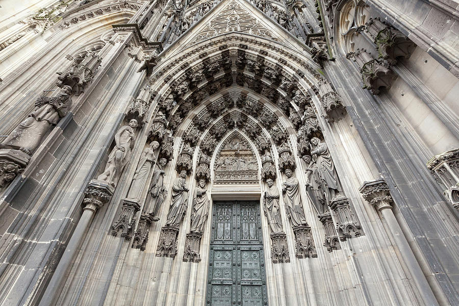 Entrance To Cologne Cathedral Dom. Cologne, North Rhine-westphalia, Germany Photograph