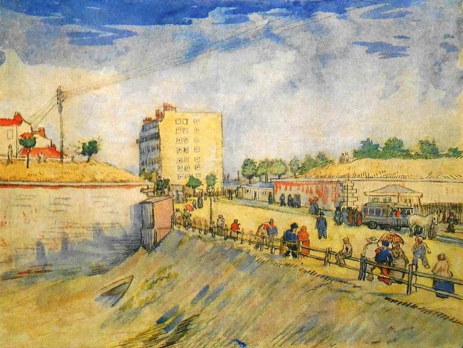 Entrance to Paris with a horsecar Painting by Vincent van Gogh - Fine ...