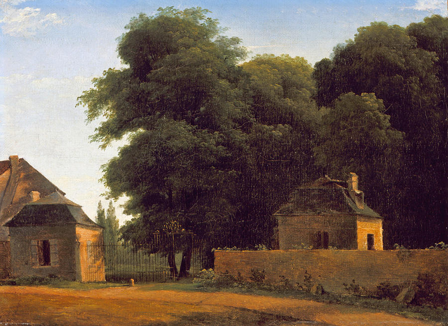 Entry to the Park at St. Cloud #2 Painting by Jean-Victor Bertin