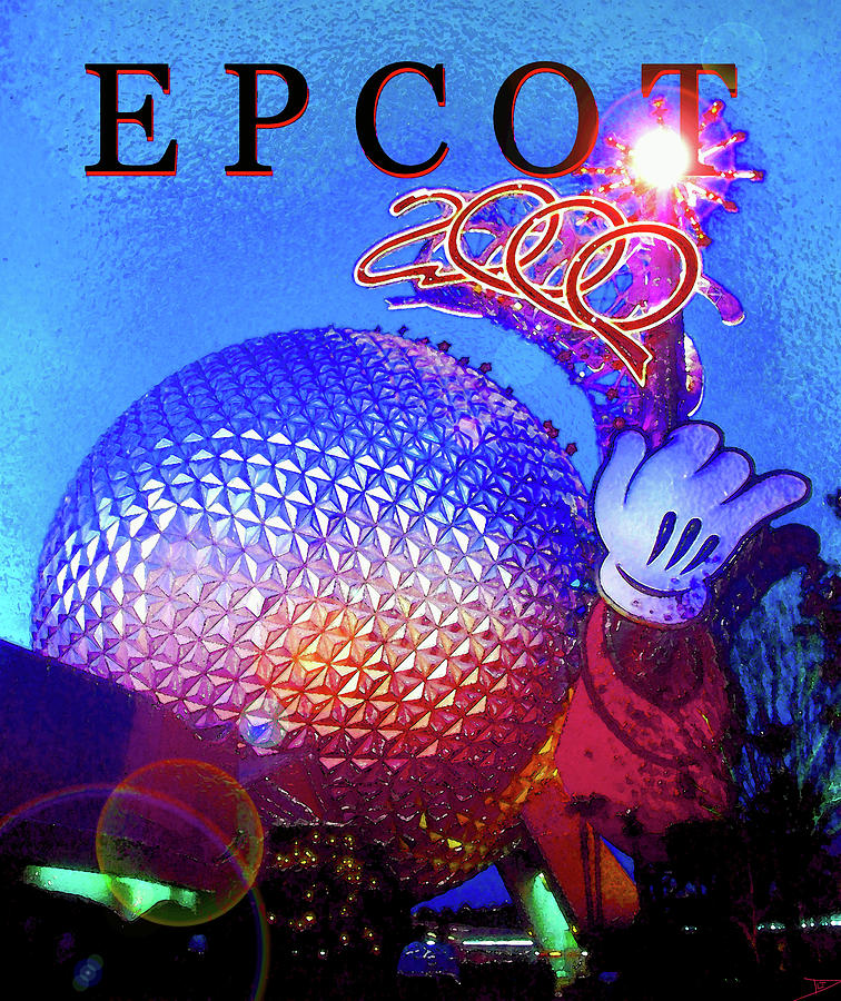Epcot 2000 #1 Mixed Media by David Lee Thompson