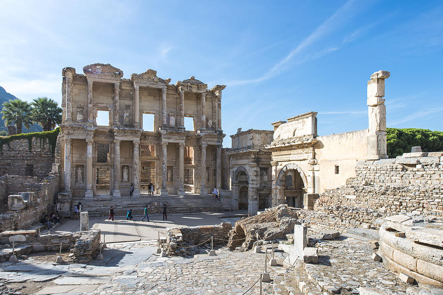 Ephesus, Library of Celsus, Turkey. #1 Photograph by Tanatat pongphibool ,thailand