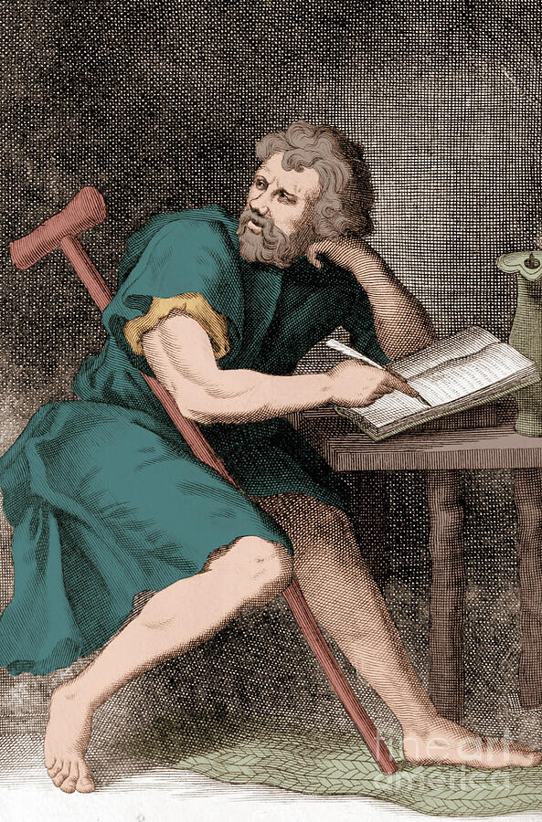 Epictetus, Greek Stoic Philosopher #1 Photograph by Science Source Epictetus, Greek Stoic Philosopher #1 Photograph by Science Source