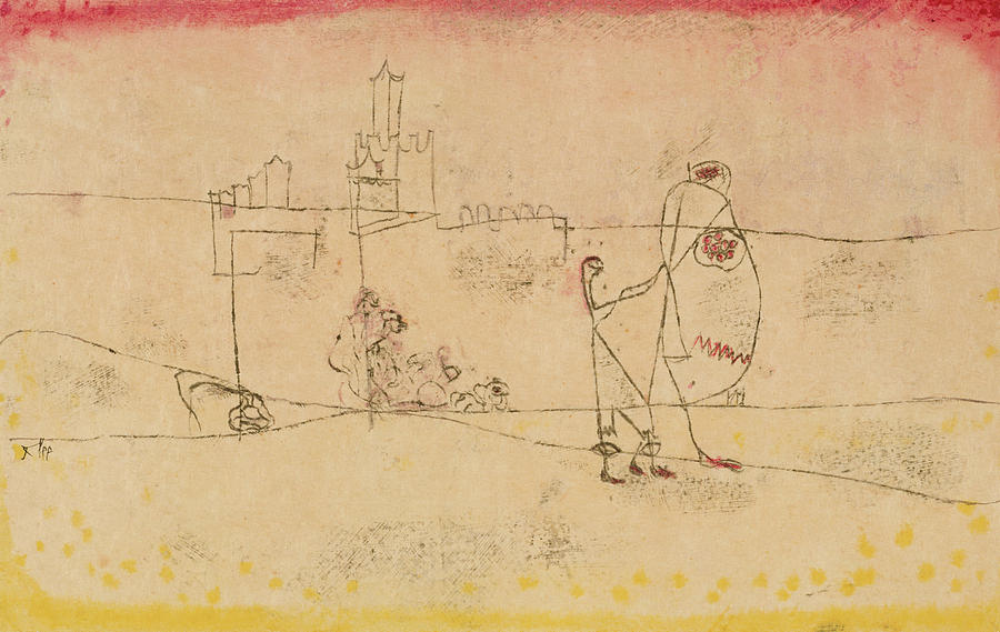 Paul Klee Painting - Episode at Kairouan #1 by Paul Klee